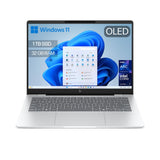 HP OmniBook 7 AI 14" OLED 2K, Ordenador Portátil Intel Core Ultra 7-255H, 32GB RAM, 1TB SSD, Gráficos Intel, Windows 11 Home, Wi-Fi 7, Gris - Teclado QWERTY Español