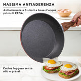 Batería de cocina 8 piezas roja Golden 5