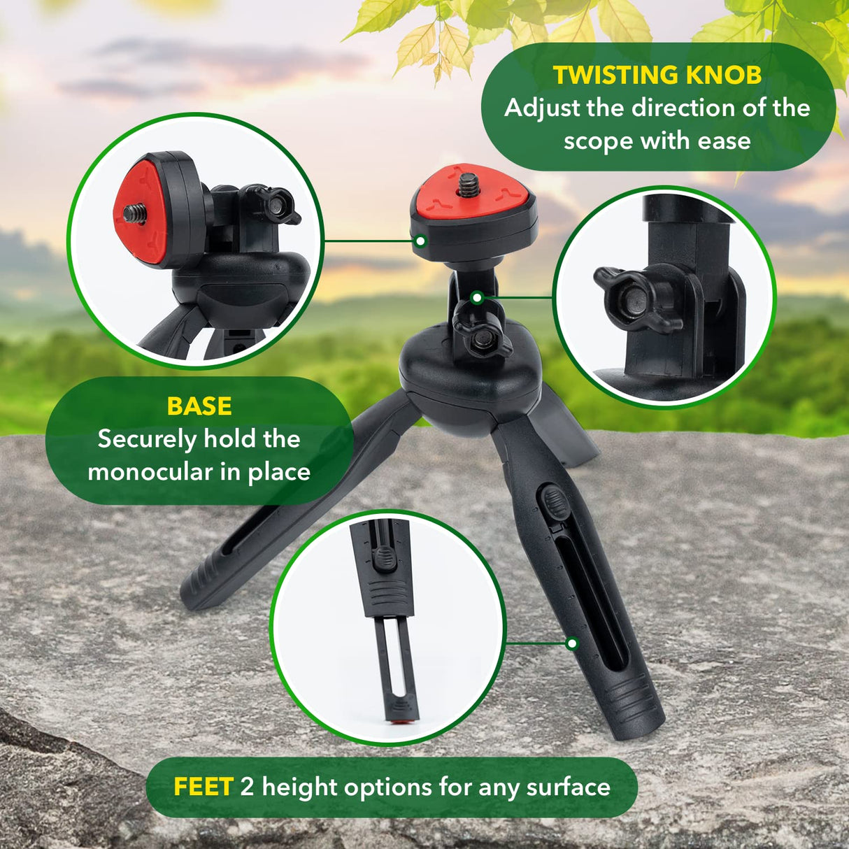 STARSCOPE Pack Smartphone Telescopio Monocular Starscope G3 Pro - Kit Que Incluye un Visor Monocular móvil 10x42 para iPhone y Android, trípode para monocular, Adaptador para teléfono y Mucho más