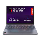 Lenovo IdeaPad Slim 3 Gen 10 – Ordenador Portátil IA Copilot+ PC 15.3'' WUXGA (Snapdragon X X1-26-100, GPU Qualcomm Adreno, 16 GB RAM, 512 GB SSD, Wi-Fi 6E, Win 11 Home) QWERTY Español - Gris Luna