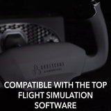 Honeycomb Aeronautical Alpha Flight Controls Yoke & Switch Panel in aviation quality for flight simulators, Universal control system for simmers, student pilots and pilots, Flight simulator for PC