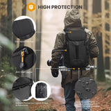 TARION Mochila para cámara - Mochila impermeable para cámara Mochila para cámara Mochila grande para fotografía Acceso lateral con compartimento para computadora portátil de 15,6 pulgadas