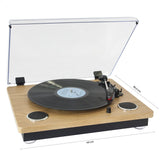 Madison - MAD-RT300SP-MKII - Giradiscos vintage con altavoces integrados (2x8W), Bluetooth, USB, MICRO-SD - Acabado madera