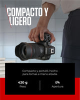 Objetivo Canon RF 20-50mm F4L IS USM PZ | Power Zoom para Vídeo y Fotografía | Estabilizador Óptico, Apertura f/4 Constante | Ideal Creadores Contenido, Vlogging, Viajes