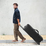 VEVOR Estuche con Ruedas para Equipo de Estudio 91 x 30 x 35,5 cm, Bolsa con Ruedas para Cámara, Correas, Asa Acolchada en el Compartimento para Soportes de Iluminación, Trípodes y Telescopios, Negro