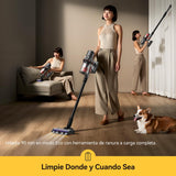 Deerma Aspiradora sin Cable DEM-T50W 30kPa, 590W con 90 Min de Autonomía y Filtro HEPA, Optima para Mascotas y Suelos Duros