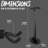 Gator Frameworks GFW-ELITEGTRHNGSTD-2X-BLK - Soporte doble para colgar