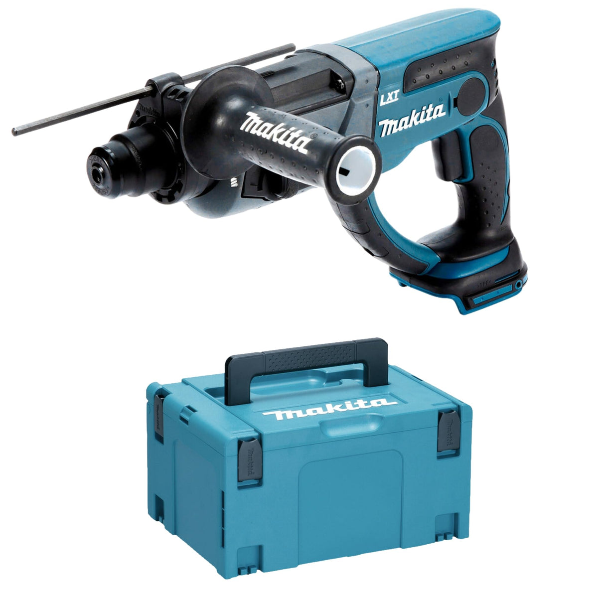 Makita DHR202ZJ Taladro percutor 18V batería SDS-Plus Max 20mm 1.9J 3 funciones MAKPAC
