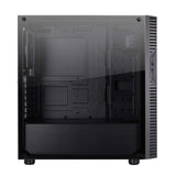 Silverstone SST-PS14B-E - Caja de Torre ATX de Precision, Panel Lateral de Vidrio Templado Ahumado, Negro
