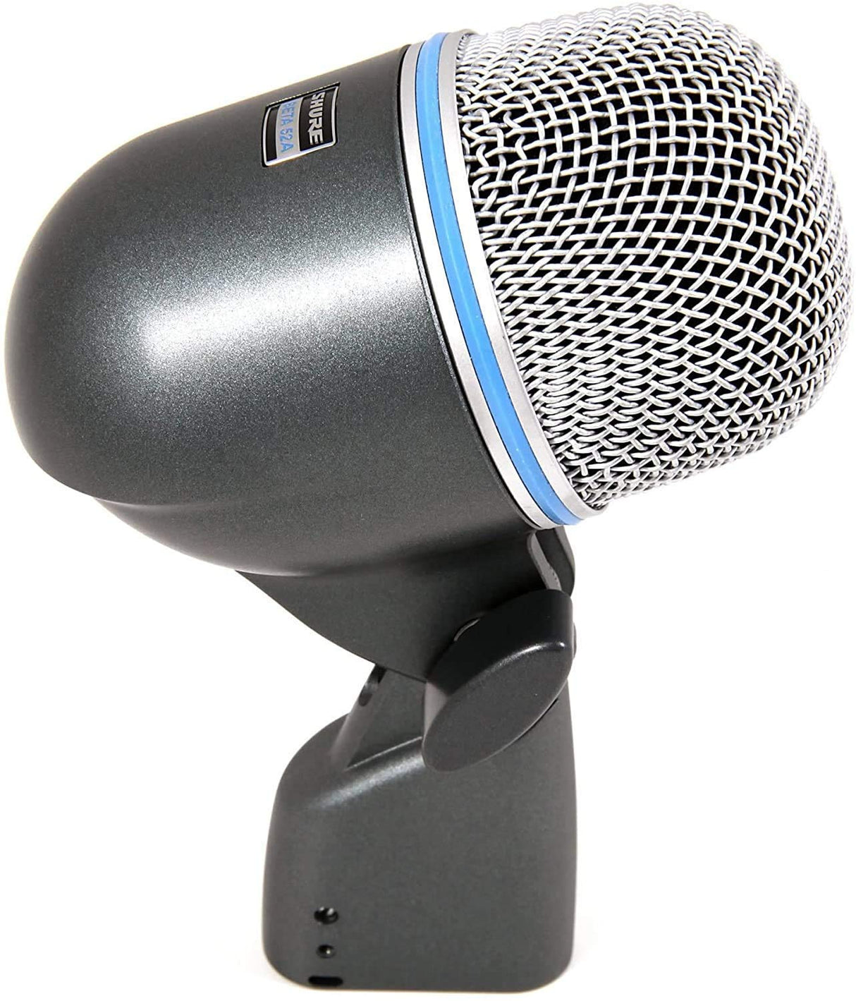Shure BETA 52A Micrófono de batería: micrófono dinámico supercardioid con elemento de neodimio de alta salida, adaptador de soporte de bloqueo, rejilla de malla de acero Durabl y soporte de choque