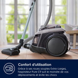 Electrolux PC91-4MG Pure C9 Aspiradora sin Bolsa, Metal, Gris Mineral
