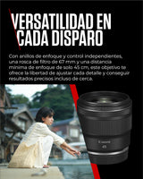 Canon Objetivo RF 45mm F1.2 STM - Objetivo Fijo con Apertura Superrápida f/1.2 | Ligero Fotografía de Retrato | Compatible con Cámaras Canon del Sistema EOS R