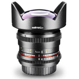 Walimex Pro - Objetivo con Parasol (14 mm, 1:3,1) para Montura de cámaras réflex Nikon