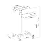 PureMounts PM-PCART-10 - Neigbarer Projektionswagen/-tisch para Beamer y Projektoren