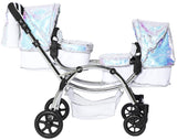 Roma Cochecito Doble para muñecas gemelas Amy Childs Polly Sparkle 2 en 1 y capazo - Sirena (3-16 años)