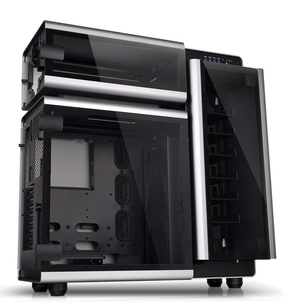 Thermaltake Level 20 Tempered Glass Edition - Chasis de Torre Completo, Color Negro