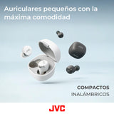JVC Auriculares Inalambricos Bluetooth | 27 Horas de batería | Ultraligero | Auriculares Bluetooth Cancelación Ruido y Modo Corte de Viento | Resistente al Sudor | Audifonos Inalambricos - HA-A30T2