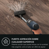AEG AP71A142XN Aspiradora Sin Cable, 14,4 V, Autonomía de 50 min, Batería Extraible, Filtración en 5 Etapas, 4 Velocidades, Aspirador Escoba 2 en 1, Incluye Accesorios, Azul Denim