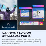 Insta360 X4 Paquete de Snowboard - Cámara de acción Impermeable 8K 360, Vídeo 4K Gran Angular, Efecto Selfie Stick Invisible, Protectores de Lente Extraíbles, 135 Min Batería, Edición IA