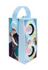 LEXIBOOK, Frozen, Altavoz Luminoso Bluetooth portátil con micrófono, Efectos de luz, Karaoke, inalámbrico, USB, Tarjeta SD, batería Recargable, Azul/Morado, BTP180FZZ