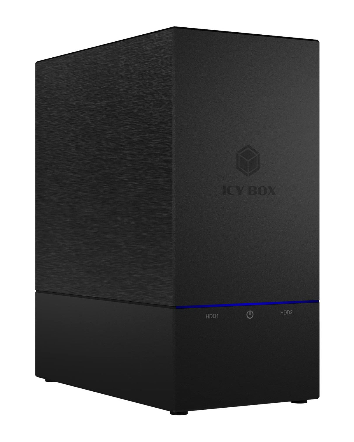 ICY BOX Caja USB Raid para 2 Discos Duros, 2,5 Pulgadas y 3,5 Pulgadas, USB 3.1 Gen2 (10 Gbit/s), USB-C, Raid 1, 0, JBOD, Ventilador, Externo, Negro