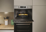 Candy Wave 800 CA4MWNBB6N, Microondas con Grill, 44L, 900W-1750W, 5 Niveles de Potencia, Mando Giratorio, 13 Automenús, Bloqueo Infantil, Parrilla Grill, Descongelación, Señal de Fin de Cocción, Inox
