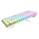 Turtle Beach Vulcan II Mini - 65% Teclado óptico mecánico para Juegos con iluminación RGB Personalizable, tecnología duplicadora de Teclas, Placa de Aluminio, Color Blanco