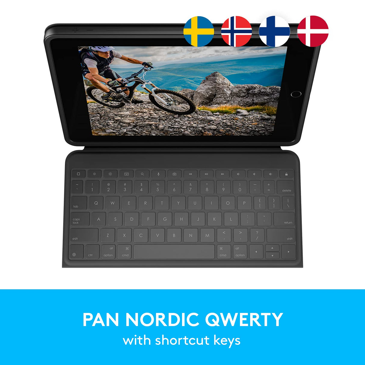 Logitech - Funda Folio Resistente iPad 10,2 Grafito