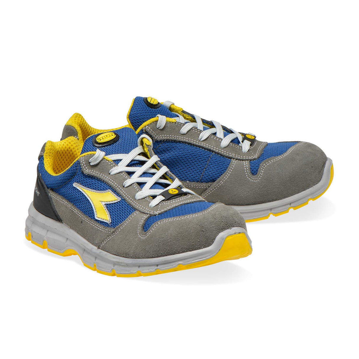 Utility Diadora RUN TEXT LOW S1P SRC ESD, Zapatillas Unisex Adulto, GRIS (CASTELLO/BLU INSEGNA), 45 EU