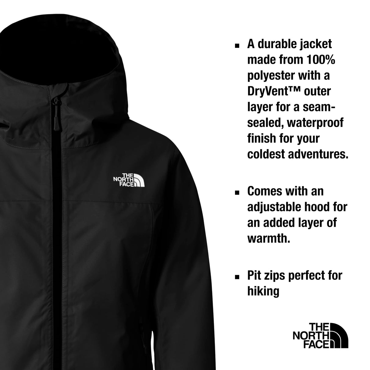 THE NORTH FACE - Chaqueta Fornet para Mujer - TNF BLACK, XL