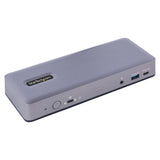 StarTech.com Docking Station USB-C 4K30 Triple /4K60 Doble - Modo Alt DP/DP/HDMI - Hub USB de 7 Puertos - PD 3.0 - GbE - Audio - K-Slots - Works With Chromebook - Replicador de Puertos (DK31C3MNCRUE)