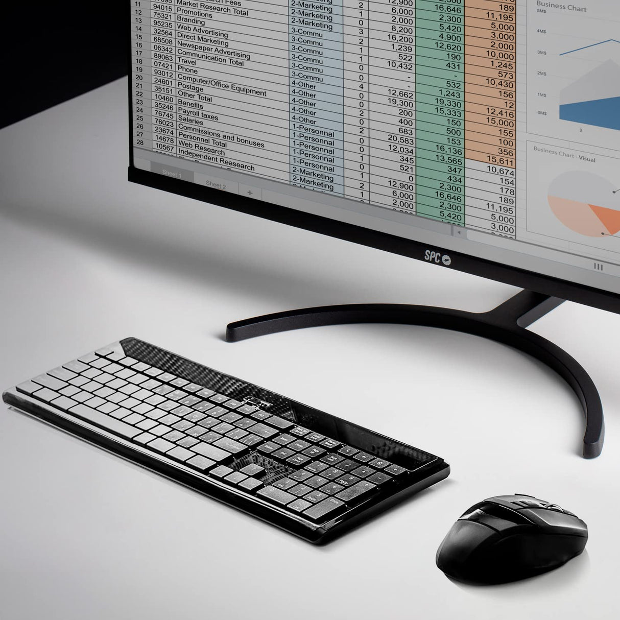 SPC Smart Monitor 27 - Monitor Android TV 27” Full HD, Altavoces Integrados, conectividad móvil, diseño Ultrafino, Mando a Distancia y Acceso a Contenido en Streaming (Netflix, Prime Video, Youtube)