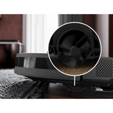 AEG AR71HW1DG - Robot Aspirador, Autonomía 125 min, Navegación LiDAR, Función Mopa, 14,4V, Depósitos Polvo y Agua 0,28L, Control por Voz, Cepillo PowerBrush, Base de Carga, Gris