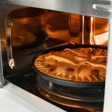 BLACK+DECKER BXMY901E - Microondas con grill y convección, 25L, 900W potencia, 1000W grill, 5 potencias, función descongelar, auto-menú con 9 recetas, temporizador 95 min, 2 funciones combinadas