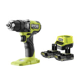 Taladro Ryobi 18v RPD18bL1-2C20S con 2 pilas 2ah y cargador rápido