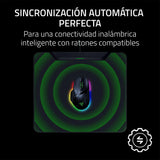 Razer HyperFlux V2 - Sistema de Alfombrilla de Carga inalámbrica para Ratones de Juego - Alfombrilla de ratón de Juego y Disco de Carga (indicador LED de Carga, pies de Goma Antideslizantes) Negro