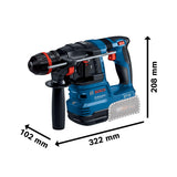 Bosch Professional 18V System martillo perforador a batería GBH 18V-22 X (incl. L-BOXX 136)