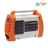 RURIS - Máquina de soldadura Ruris AS200MMA + máscara + martillo/cepillo + 2,5 kg electrodos rutilicos 3,2 mm + imán + guantes + máscara de soldadura soldador con células solares + delantal