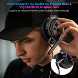 Rollei XTALK X5 Auriculares de Intercomunicación 2.4GHz Auricular de Comunicación Inalámbrico 350M Alcance 20H Sistema de Comunicación para Equipo Intercomunicación-Auriculares-Inalámbrico-Equipo