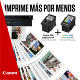 Canon Tinta y Papel - PG-540 + CL-541XL - Pack de 2 Cartuchos Originales - (x 1 Negro, x 1 Tricolor) + Papel fotográfico 10 x 15 cm (50 Hojas)