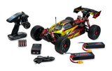 Carson 500409072 1:8 Virus Rocket 120 6S 2.4G 100% RTR - Coche teledirigido, Velocidad hasta 120 km/h, Incluye Pilas y Mando a Distancia, 4 WD, a Prueba de Salpicaduras, Color Amarillo y Negro