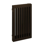 Relaxdays Barrera Seguridad Niños, Valla Protectora, Puerta, 92x206cm, Plegable, Cerca Protección Bebés, Perros, Marrón, Tablero de Fibras