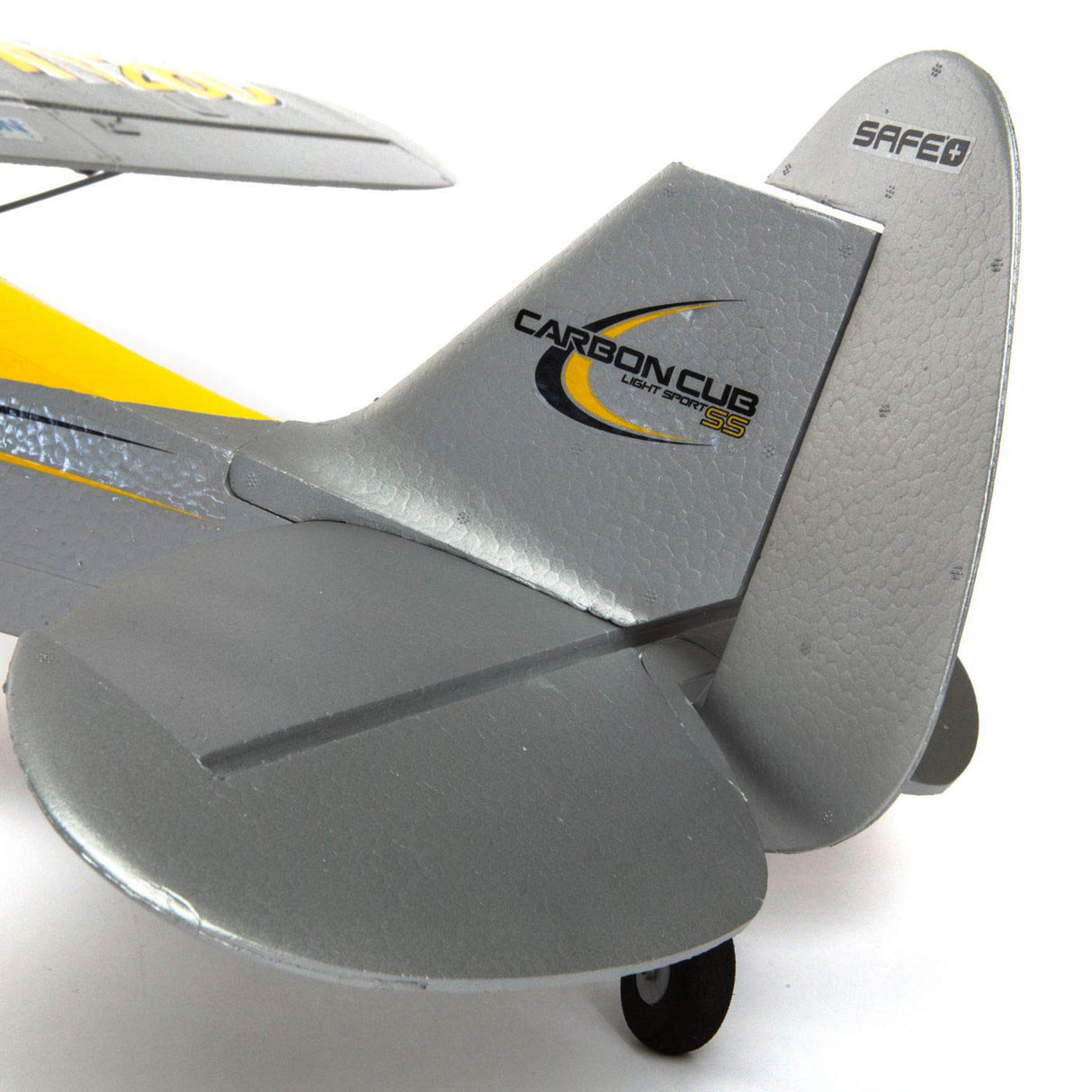 Hobbyzone Avión RC Carbon Cub S 2 1,3 m BNF Basic (transmisor, batería y Cargador no incluidos) con Caja Fuerte, HBZ32500, Amarillo
