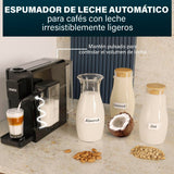 Princess Capsule and Latte Pro Cafetera de Cápsulas, Compatible Nespresso, Leche Automática, 20 Bares, 1400W, Libre de BPA, Partes Lavables, Apagado Automático, 01.249455.01.001