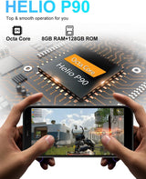 DOOGEE S89 Pro Móvil Resistente 12000mAh, 8GB + 256GB, Cámara Triples 64MP+Visión Nocturna 20MP, 6.3 FHD+, IP68/IP69K 4G Telefono Móvil Android 12, OTG/NFC/GPS, Carga Inalámbrica