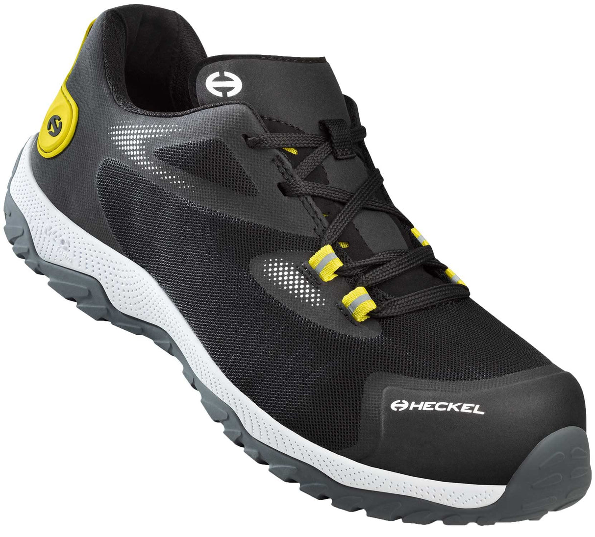 Heckel S1p Flexible, Zapatos de Seguridad Hombre, Negro Amarillo, 41 EU