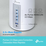 [NUEVO]TP-Link Deco BE65(1-pack)|Sistema Wi-Fi 7 Mesh BE11000 de Triple Banda|4 Puertos 2.5 Gbps, Multi-Link Operation MLO, Canales de 320MHz, Banda 6GHz, Protección HomeShield, Servidor y Cliente VPN