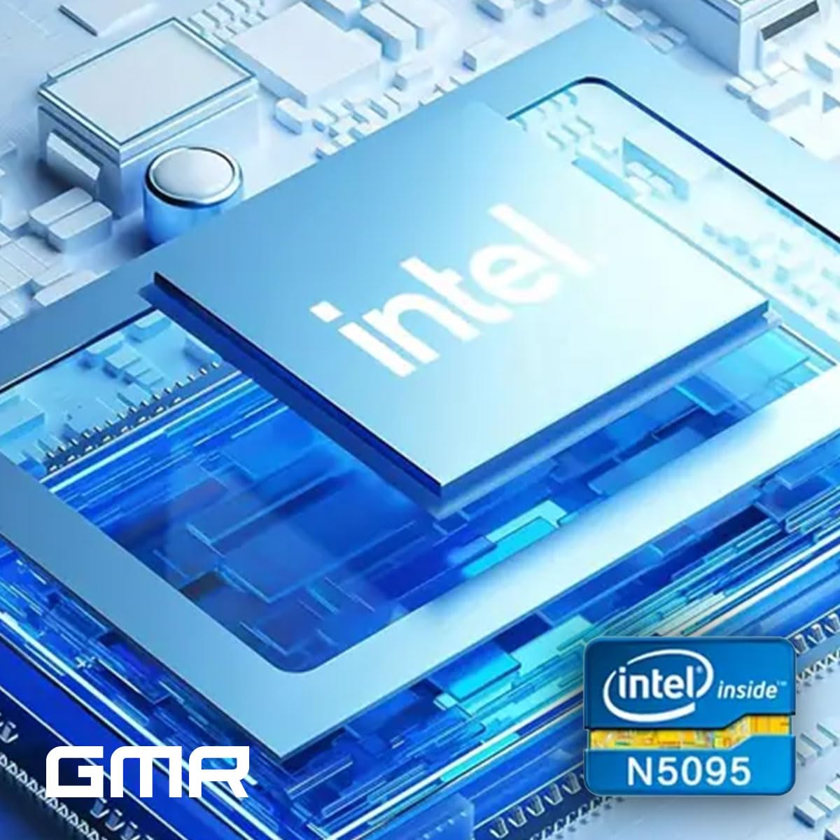 GMR - Portátil Full HD de 15,6 Pulgadas - Intel N95-16 GB de RAM DDR4 - SSD de 512 GB - Windows 11 Pro para el hogar, la Oficina y el Estudio - Teclado QWERTY