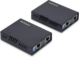 StarTech Juego Extensor de Ethernet VDSL2 - hasta 1km - Alargador de Red Ethernet LAN por Cable RJ11/CAT5e/6 - Reemplaza 110VDSLEXTEU