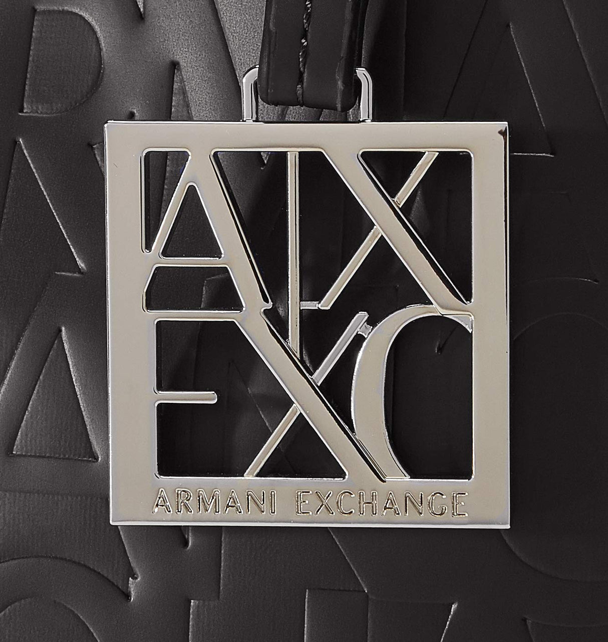 Armani Exchange Liz - Small Open Shopping, Bolsos para Mujer, Negro (Black), Talla única